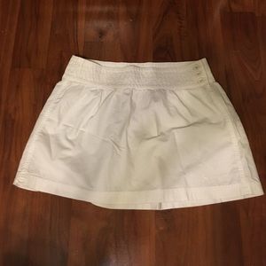 ABERCROMBIE & FITCH / white mini skirt