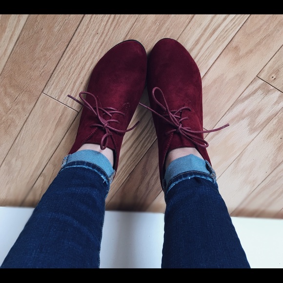 Last Pair! Kenzie Merlot Wedge Bootie - Picture 3 of 3