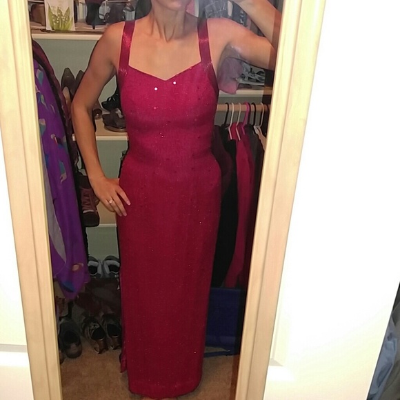 Vintage Beaded Silk Gown