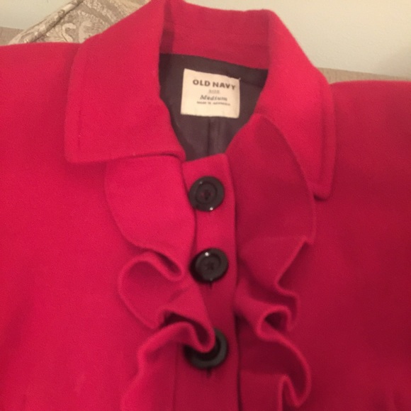 Red old navy coat
