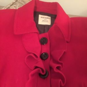 Red old navy coat