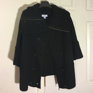 LOFT heavy knit sweater jacket