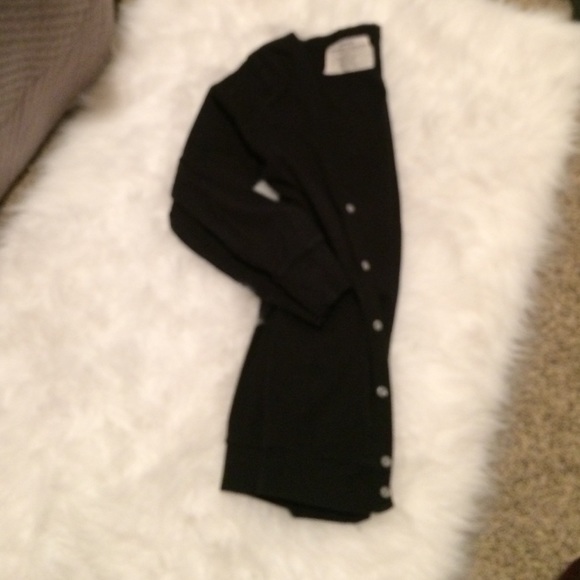 Dark Navy/Black SPUN Button Up Cardigan - Picture 2 of 2