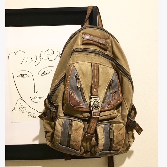 Olive green backpack