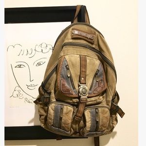 Olive green backpack