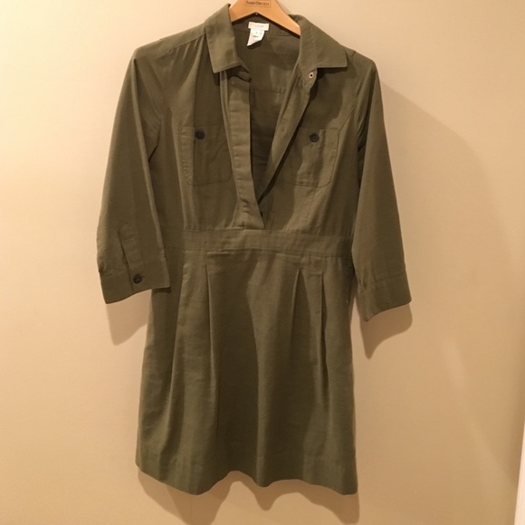 J Crew Army Green dress