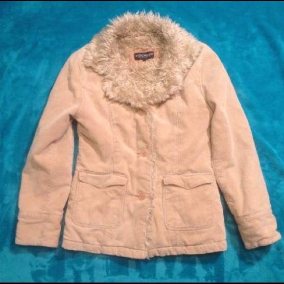 Faux Fur Corduroy Steve Madden Jacket