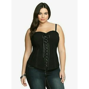 Tripp Front Lace Up Corset Top