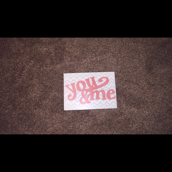 you and me sign