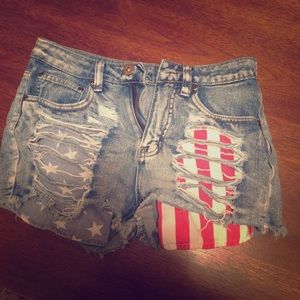 distressed shorts