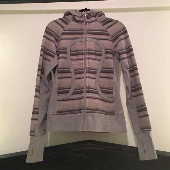 Lulu lemon striped zip up