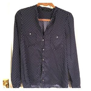 Zara polkadot blouse