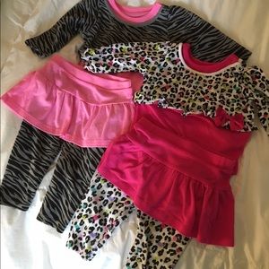 Long Sleeve Onesie with Matching Skirt/Pants