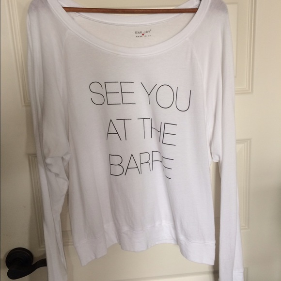 Emi Jay "see you at the barre" Pullover