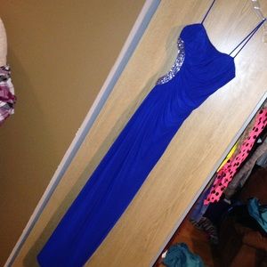 Blue prom dress