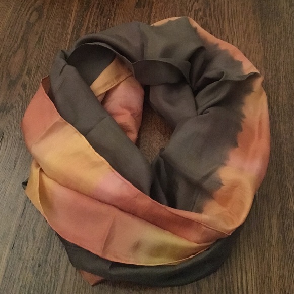 Eileen fisher ombré silk scarf
