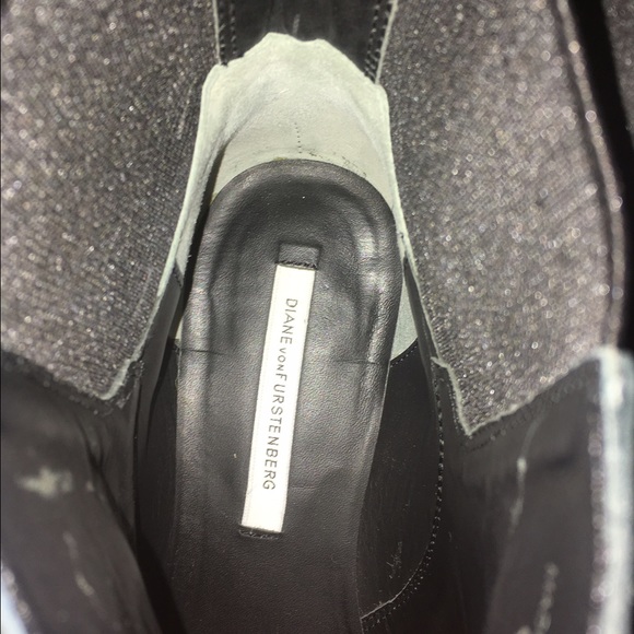 DVF Leather Ankle Boots, Flat Heel - Picture 4 of 4