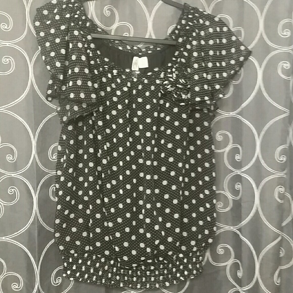 NWOT polka dot top