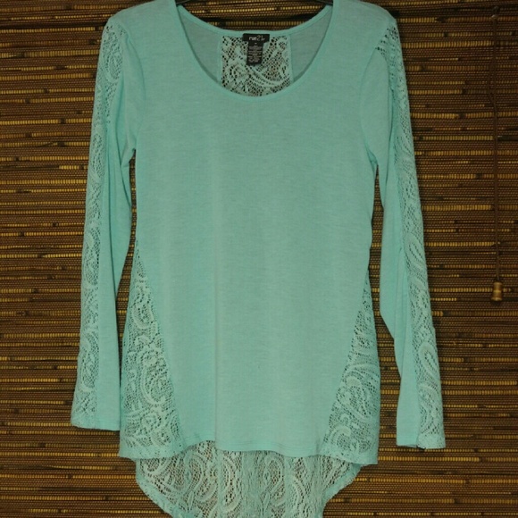 Rue 21 Long Sleeve Turquoise Shirt