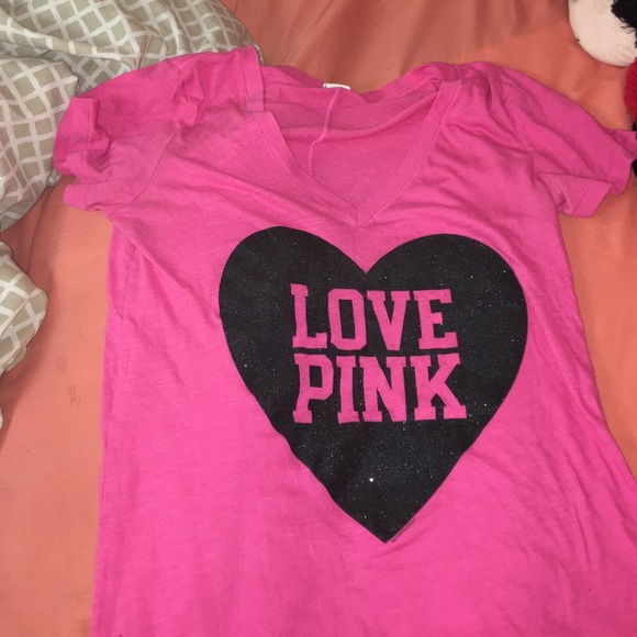 Pink 'Love Pink' shirt