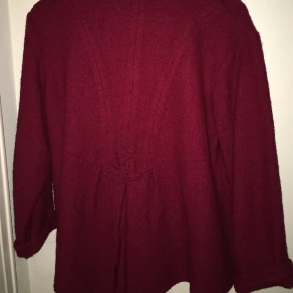 Red Wool Blazer/Jacket - Picture 3 of 4