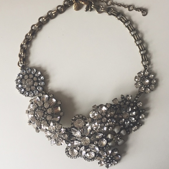 J.crew flower lattice necklace