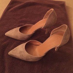 Adorable Taupe Suede Shoes
