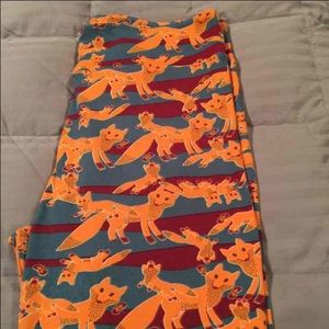 Lularoe foxes leggings tc