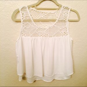 Zara Double layer crop top