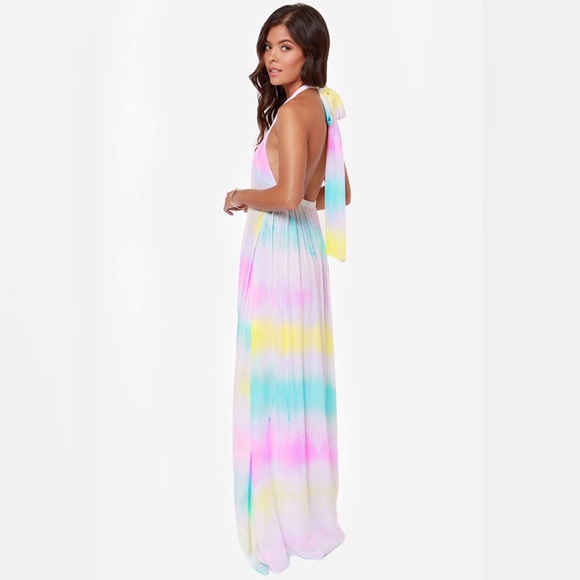 Totally beachin' tie-dye maxi dress from lulu's