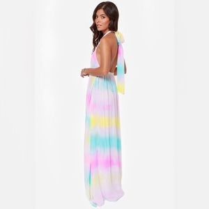 Totally beachin' tie-dye maxi dress from lulu's