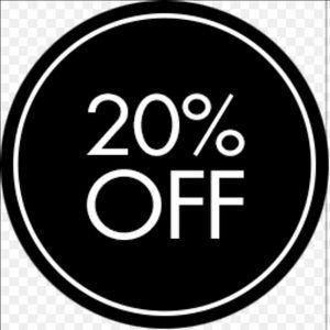 All items 20% off