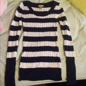 Arizona navy blue striped sweater