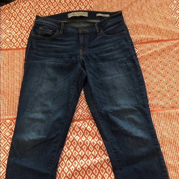 Guess distressed jeans, dark wash