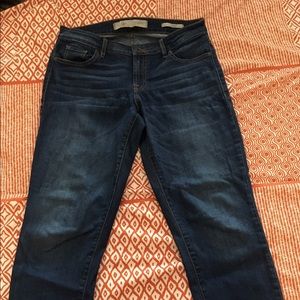 Guess distressed jeans, dark wash