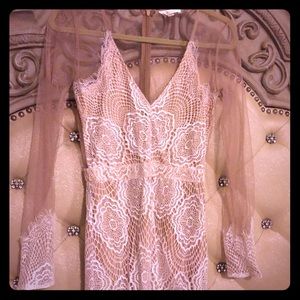 Sheer lace dress
