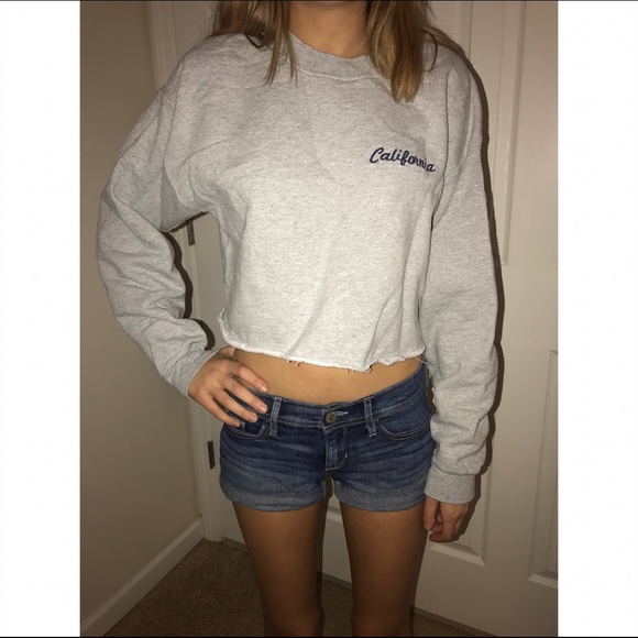 Brandy cropped California sweatshirt