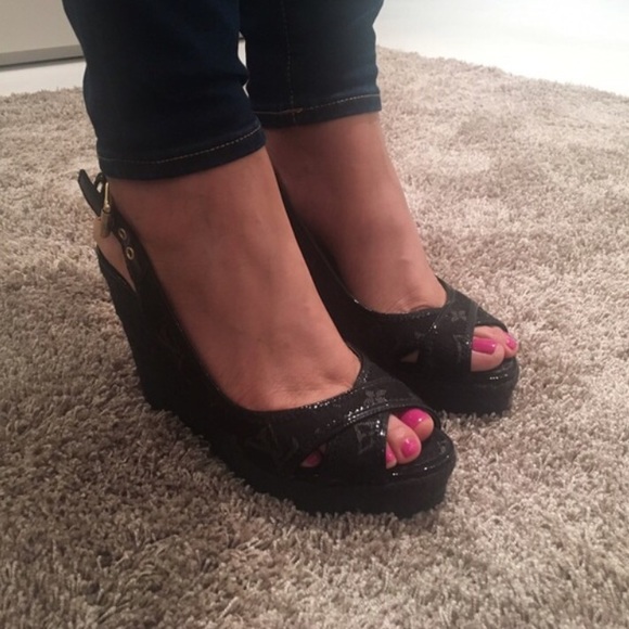 Louis Vuitton Bastille Monogram Wedge Sandals