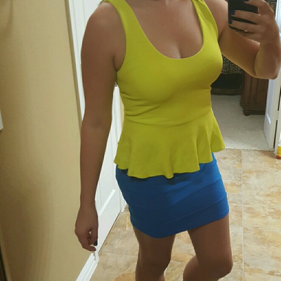 Blue Bebe Mini Skirt - Picture 2 of 4