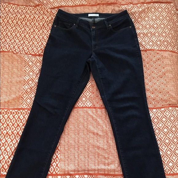 Ann Taylor Loft jeans, curvy fit, dark wash