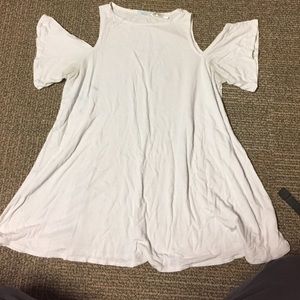 Shoulder cutout kimchi blue shirt