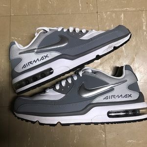 White and gray air Max's