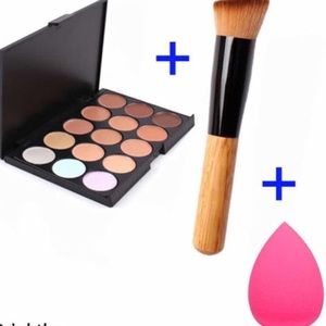 Contours palette +brush +sponge