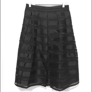 NWOT Black layered party skirt