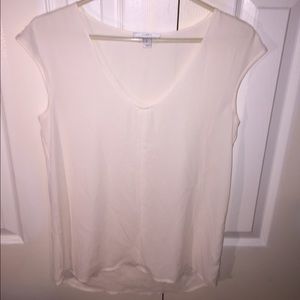 Jcrew cream loose fitting shell