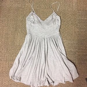 Gray mini dress