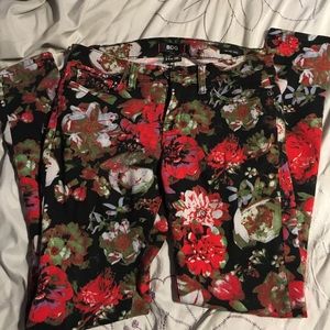 BDG floral skinny jeans