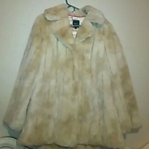 Express faux fur coat