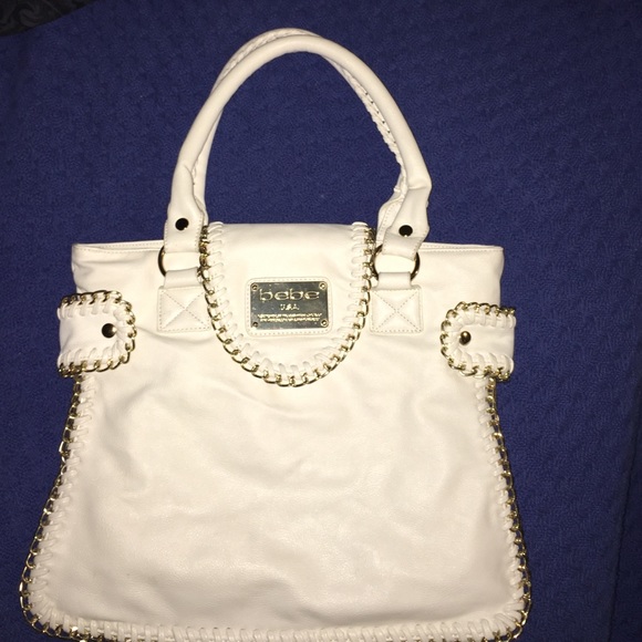 Winter White authentic bebe purse - Picture 2 of 4