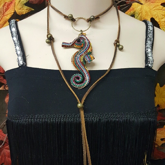 🚫🚫SOLD 🚫🚫NEW  HAND MADE LEATHER WRAP CHOKER